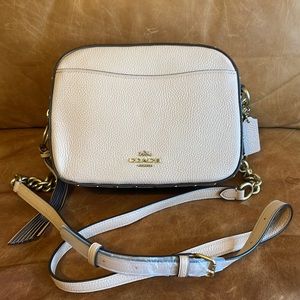 NEW Coach Crossbody Camera Bag with Crystal Rivets (35514 Nude Pink)